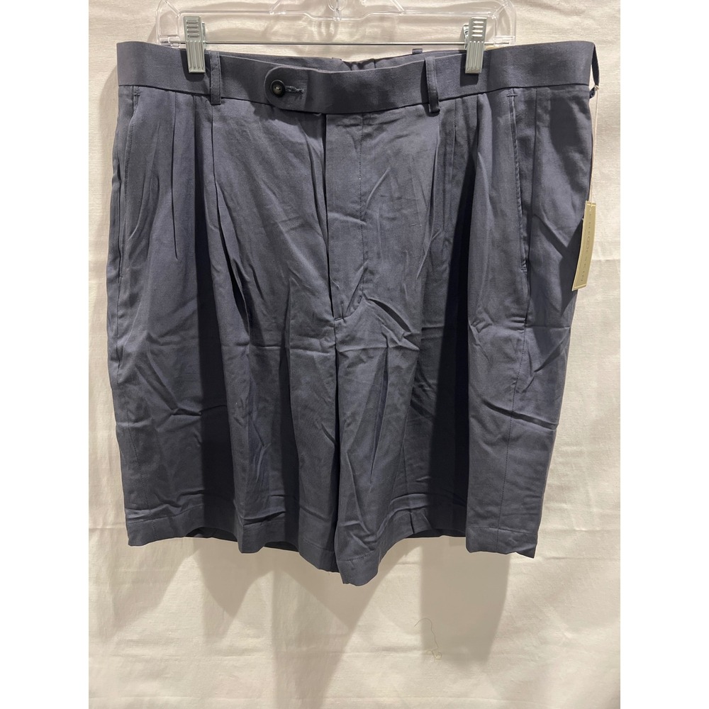 Chereskin Mens Double Fortys Twill Pleated Shorts Blue 38 NWT